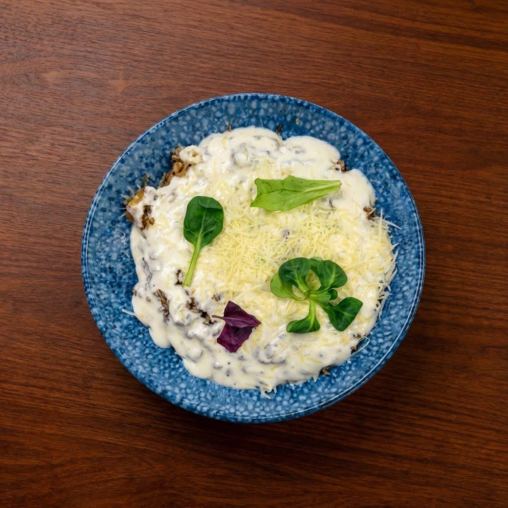 Buckwheat with chicken & cheese cream — Restaurant Oda, Bečići