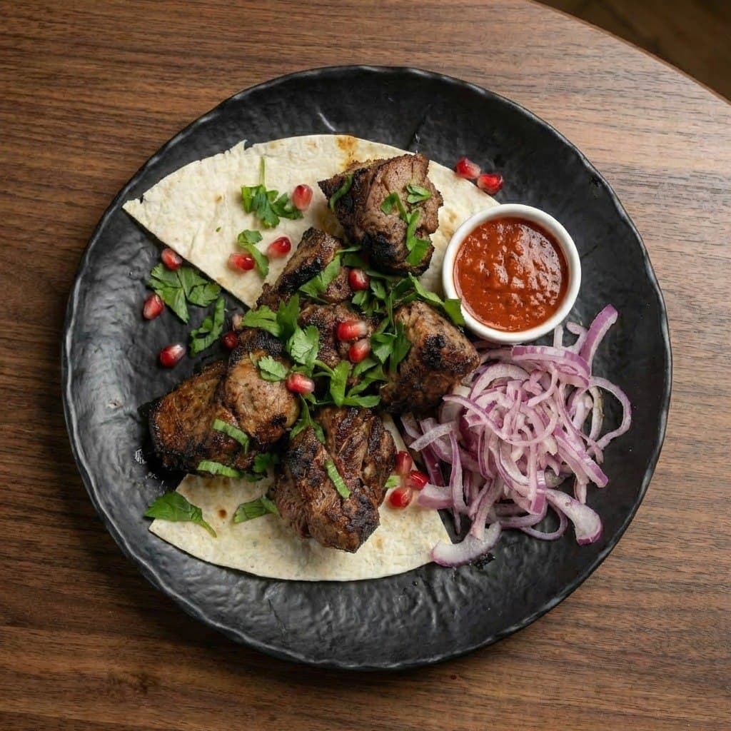 Lamb shashlik (mangal) — Restaurant Oda, Bečići
